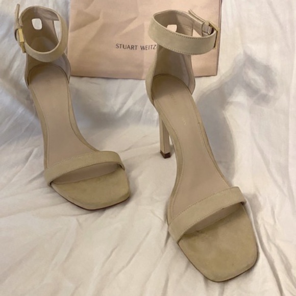 STUART WEITZMAN 100 SQUARE NUDIST - Picture 1 of 4